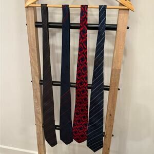 Bundle of Men's Ties - Black, Red, and Blue